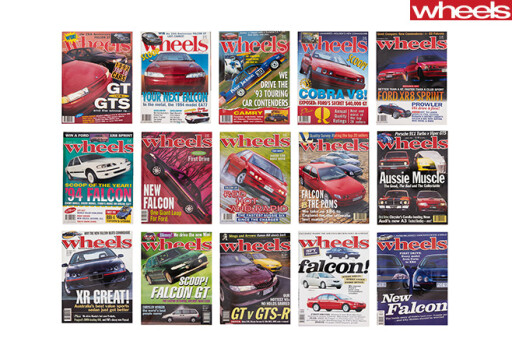 Wheels -ford -Falcon -Covers -celebrating -56-years -of -Australian -manufacturing -1990s