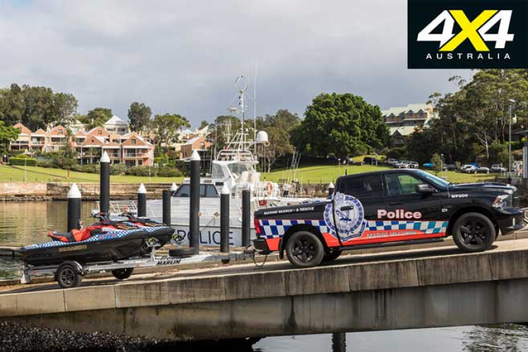 NSW Police Marine Command RAM 1500 Tow Jpg