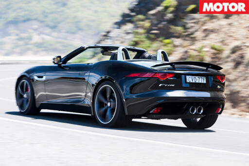 Jaguar f-type rear