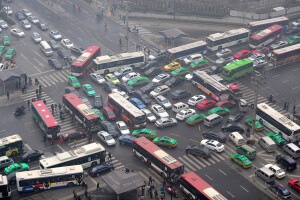 Traffic jam China