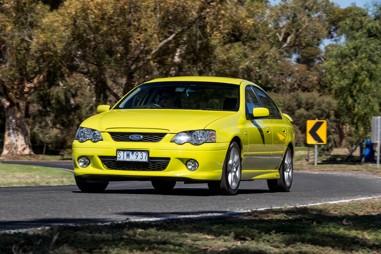 Icon Buyer Falcon XR 6 Turbo Front Quarter Action Jpg