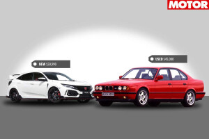 2018 Honda Civic Type R vs 1989 BMW E34 M5 new vs used