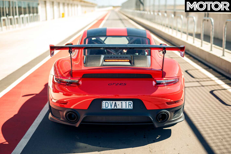 Performance Car Of The Year 2019 Track Test Porsche 911 GT 2 RS Rear Jpg