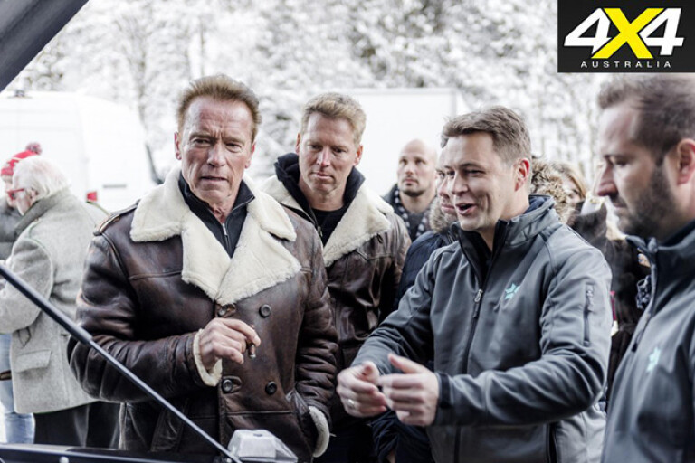 Arnold Schwarzenegger with others