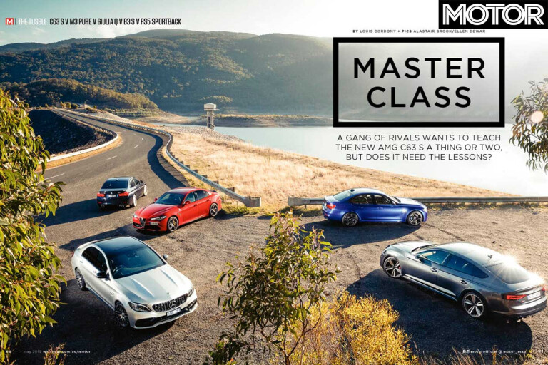 MOTOR Magazine May 2019 Issue Preview AMG C 63 S V M 3 Pure V RS 5 V Giulia Q V Alpina B 3 S Jpg