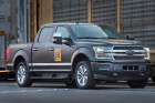 All-electric Ford F-150 prototype tows rail cars