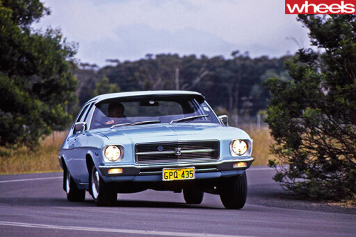 Holden -HQ-driving -front