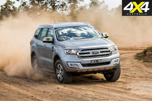 Ford everest trend dirt road