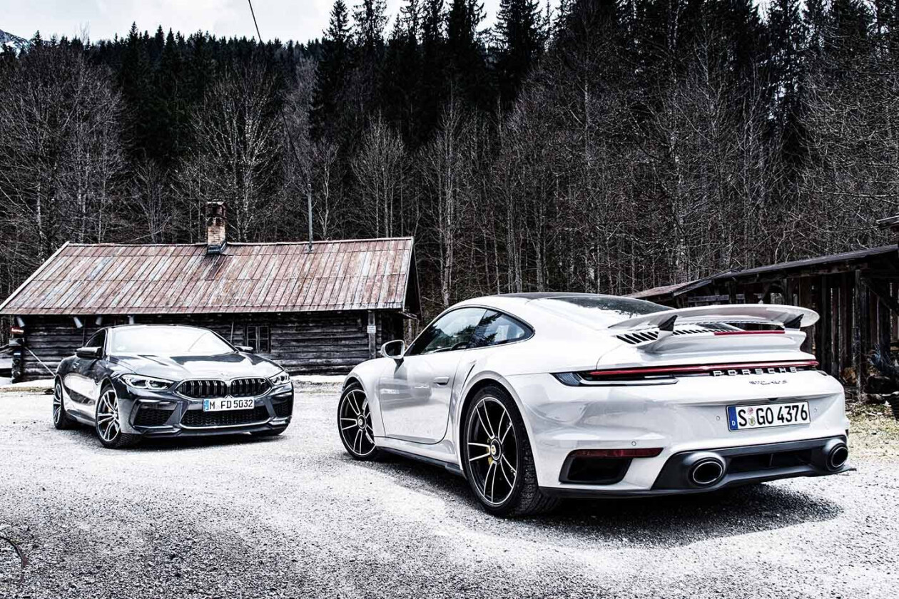 2020 BMW M8 Competition v 2020 Porsche 911 turbo S comparison