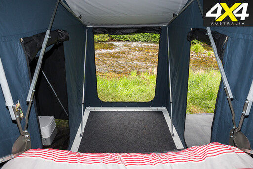 Tent view of the floor