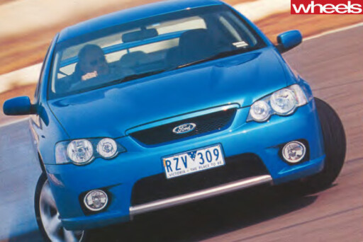 2003-Ford -BA-V8-driving -front