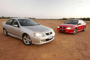 All Aussie Showdown 2005 Holden Commodore SV6 vs Ford Falcon XR6