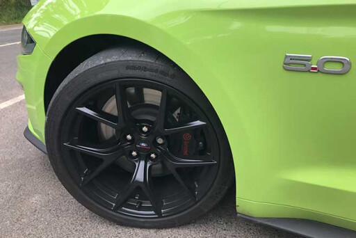 Wheels are from the US Ford Mustang Performance Pack 2.