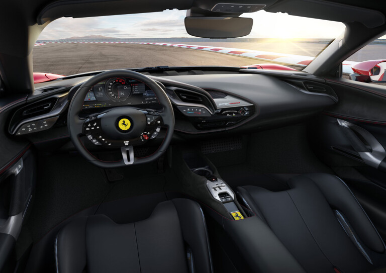 2020 Ferrari SF90 Stradale driver cockpit