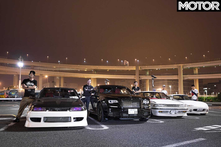 Finding Japan Car Culture Rolls Royce Wraith Black Badge Daikoku Parking Area Jpg