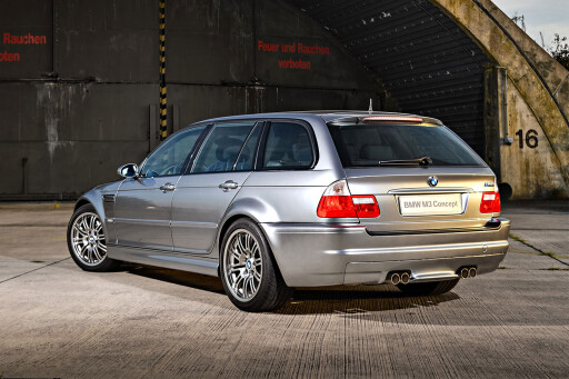 BMW E46 M3 Touring parked.