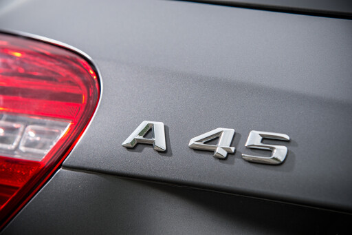 Mercedes A45 AMG badge.jpg
