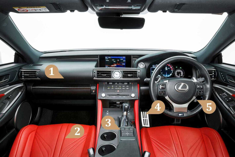 2017 Lexus RC F Long Term Review Interior Pointers Jpg