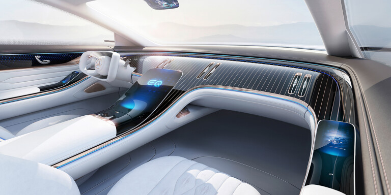 2020 Mercedes-Benz EQS concept - futuristic interior
