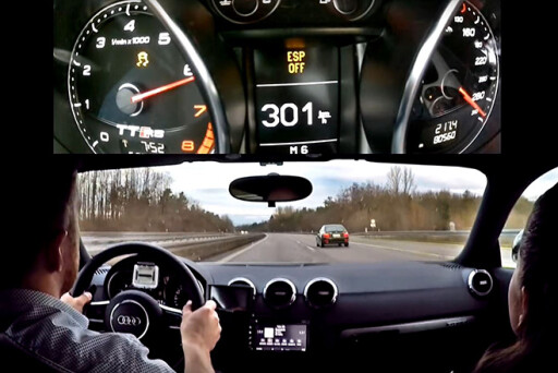 Audi TT RS at 301km/h