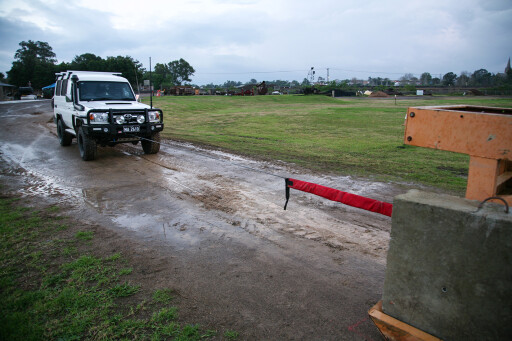 winch recovery testing on Toyota Land Cruiser