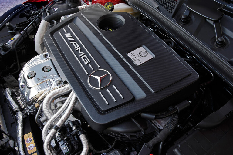 Mercedes AMG A45 engine bay