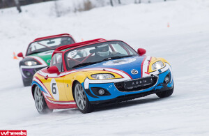 Mazda ice racing in Siberia