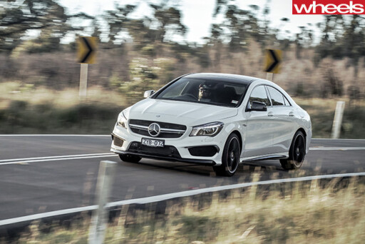 Mercedes -AMG-CLA45-driving -front -side