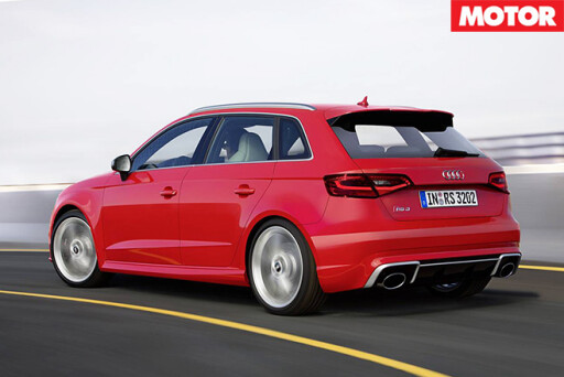 Audi RS3 rear driving
