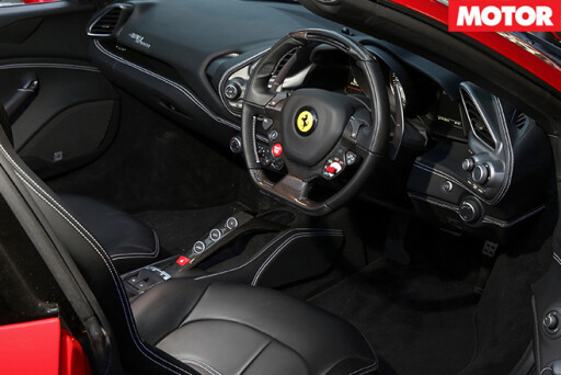 2016 Ferrari 488 Spider interior