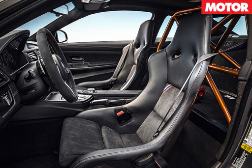 2017 BMW M4 GTS interior seats and cage