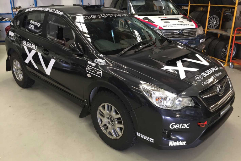 Subaru XV rally car scores STI running gear