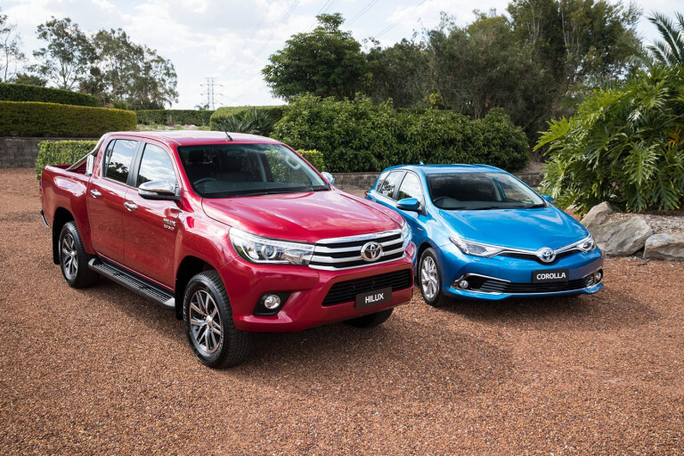 Toyota HiLux and Toyota Corolla