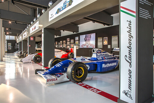 Ayrton Senna exhibition at Lamborghini Museum
