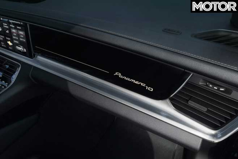 Porsche Panamera 10 Years Edition Interior Badge Jpg