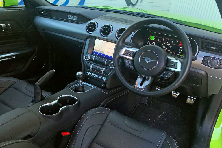 Ford Mustang interior with optional Recaro seats