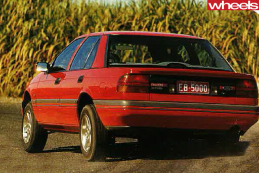 1991-Ford -Falcon -driving -rear