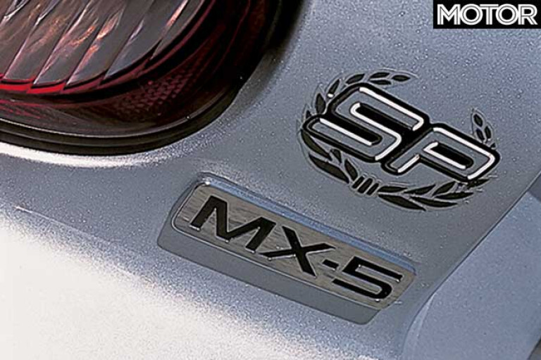 2002 Mazda MX 5 SP Badge Jpg