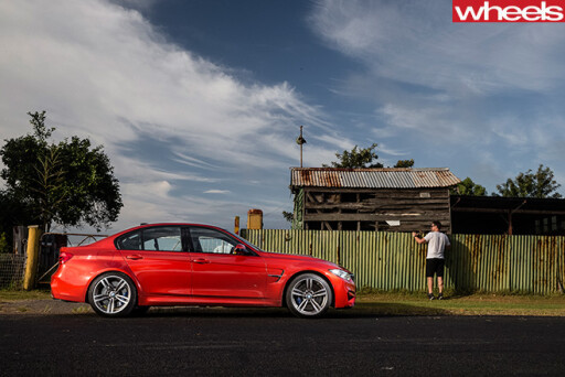 BMW M3 Side View Parked