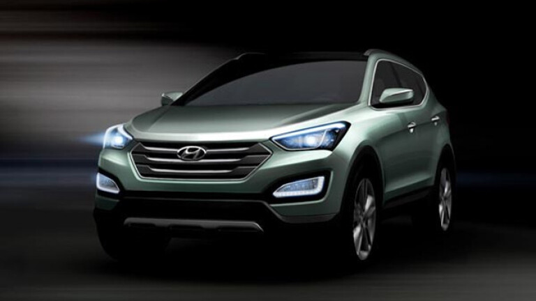 Hyundai teases new 2012 Santa Fe SUV