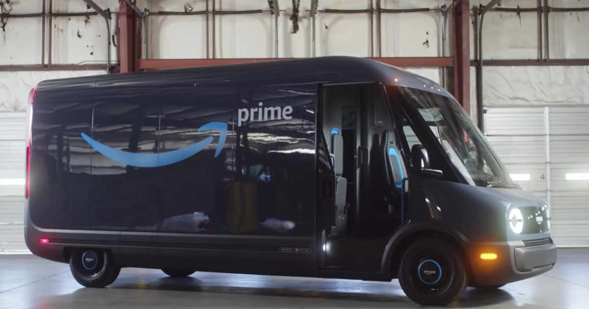 Amazon reveals first Rivian van