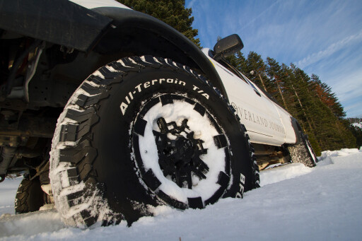 BFGoodrich All-Terrain KO2 tyres on snow