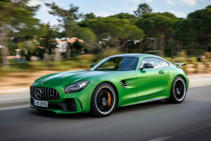 2017 Mercedes AMG GT R Driving Front Jpg