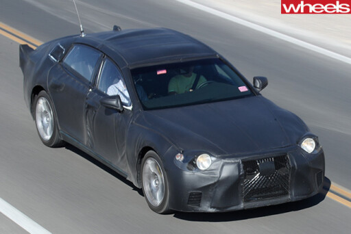 2018-Lexus -LS-spy -pic -driving -front -top -side