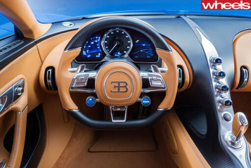 Bugatti -Chiron -steering -wheel