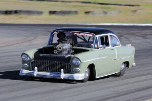 BLOWN 1955 CHEV WITH NITROUS FOR MORE POWER