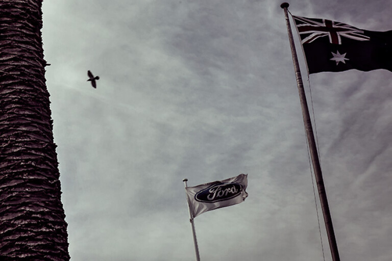 Ford Flag and Australian flag