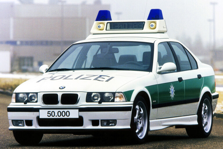 E36 BMW M3 sedan police