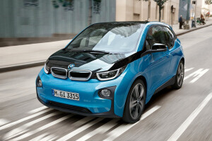 BMW i3 driving front