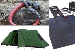 New 4x4 Gear Dometic solar blanket Black Wolf tent Carbon offroad soft shackles